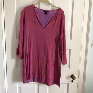 JCrew paisley swim cover up/tunic